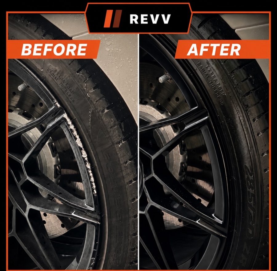 Performance wheel repair, before and after