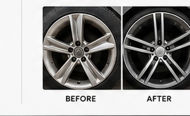 Wheel repair before and after